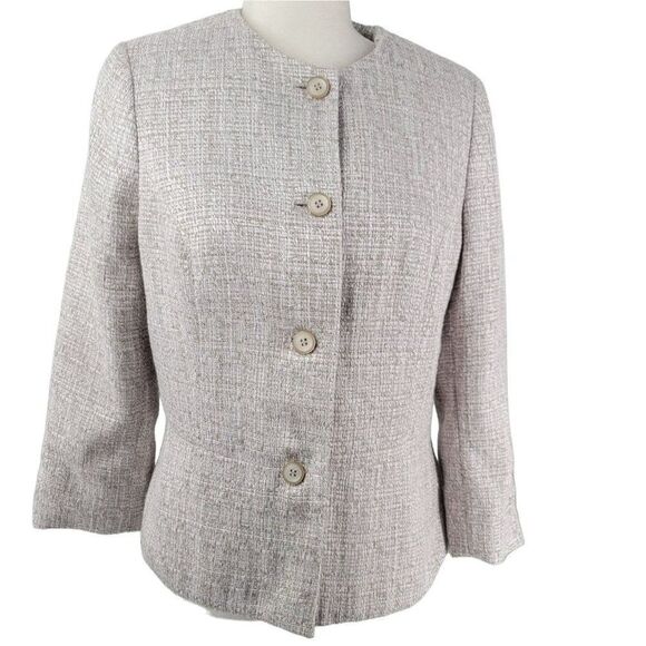 The Limited Blazer Tweed Peplum Herringbone Jacket New Medium Corpcore Office - Picture 1 of 11